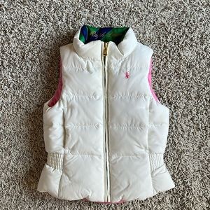 Girls size 4 Ralph Lauren reversible down filled vest